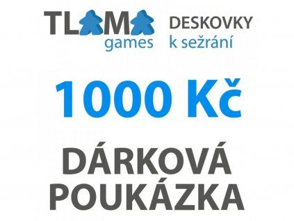  - Dárková poukázka 1000 Kč - tištěná